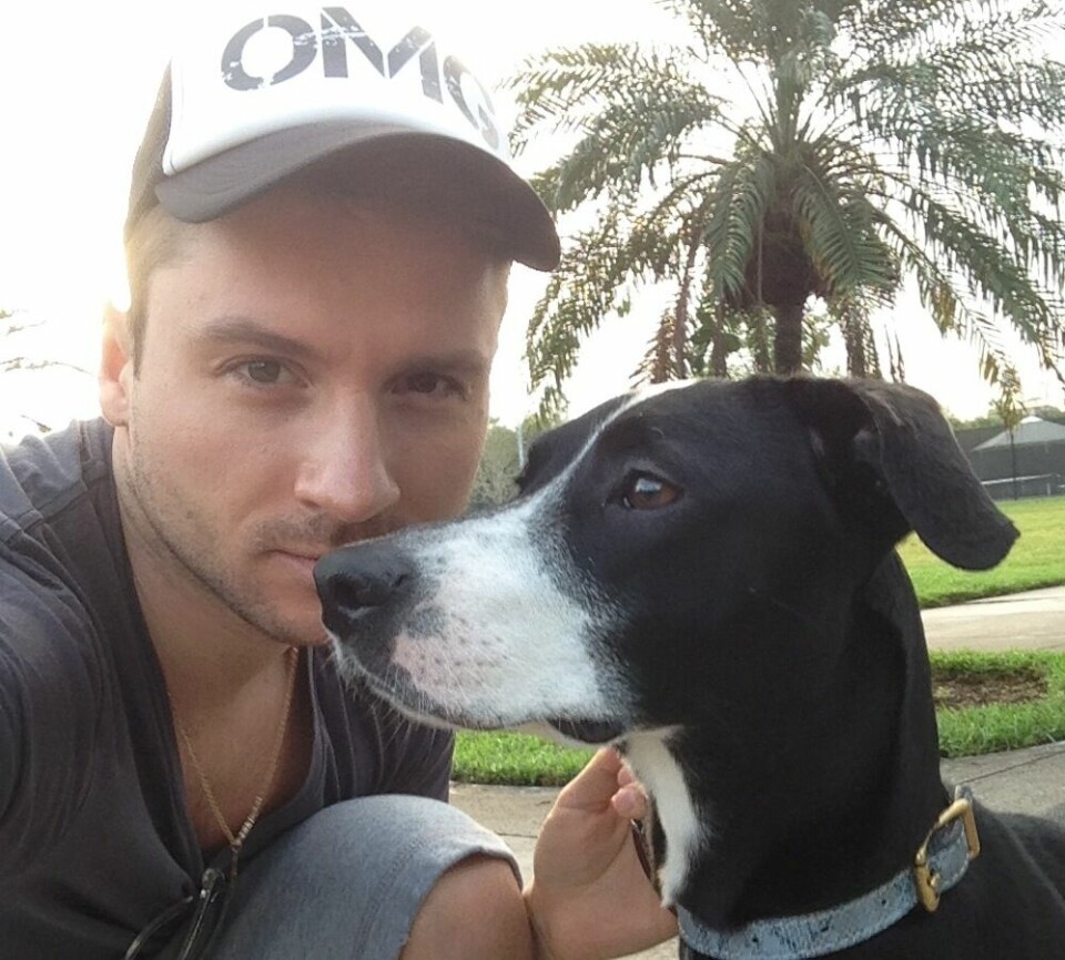 Sergej Lazarev & hans hittehund Daisy